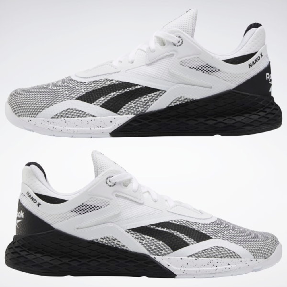 Reebok nano X black and white